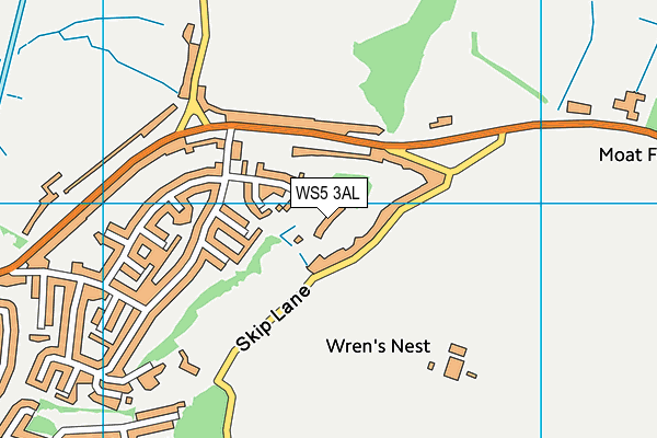 WS5 3AL map - OS VectorMap District (Ordnance Survey)