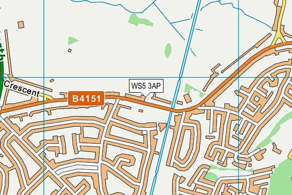 WS5 3AP map - OS VectorMap District (Ordnance Survey)