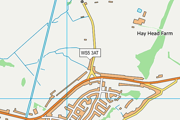 WS5 3AT map - OS VectorMap District (Ordnance Survey)