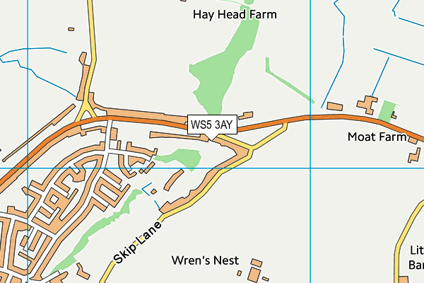 WS5 3AY map - OS VectorMap District (Ordnance Survey)