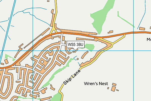 WS5 3BU map - OS VectorMap District (Ordnance Survey)