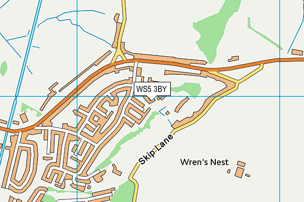 WS5 3BY map - OS VectorMap District (Ordnance Survey)