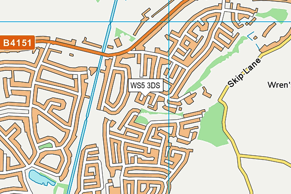 WS5 3DS map - OS VectorMap District (Ordnance Survey)