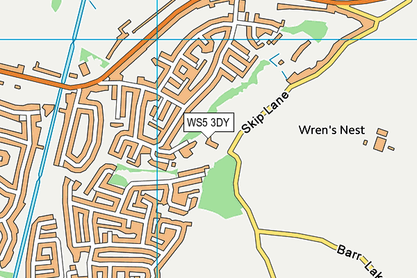 WS5 3DY map - OS VectorMap District (Ordnance Survey)
