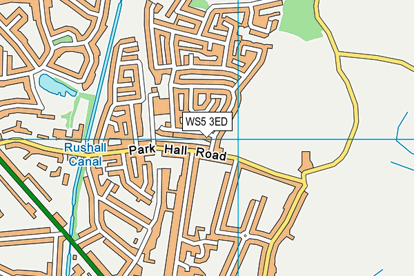 WS5 3ED map - OS VectorMap District (Ordnance Survey)