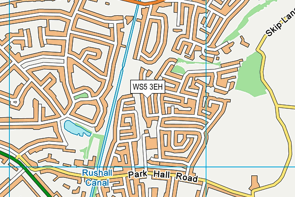 WS5 3EH map - OS VectorMap District (Ordnance Survey)