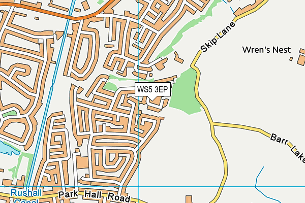 WS5 3EP map - OS VectorMap District (Ordnance Survey)