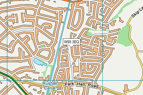 WS5 3EQ map - OS VectorMap District (Ordnance Survey)