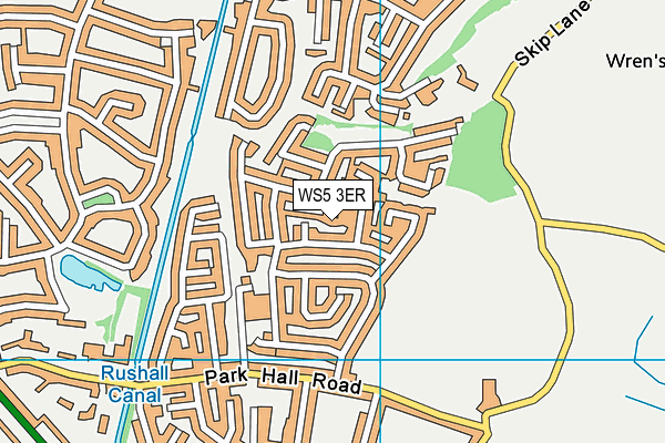 WS5 3ER map - OS VectorMap District (Ordnance Survey)