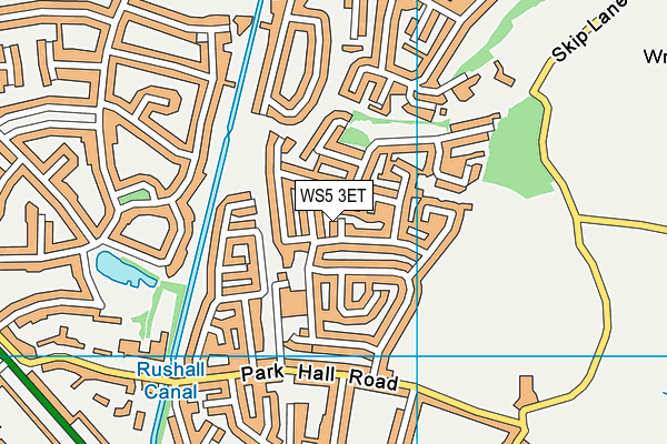 WS5 3ET map - OS VectorMap District (Ordnance Survey)