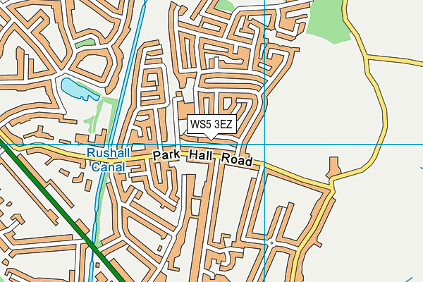WS5 3EZ map - OS VectorMap District (Ordnance Survey)