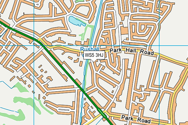 WS5 3HJ map - OS VectorMap District (Ordnance Survey)