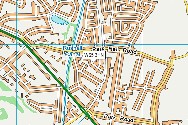 WS5 3HN map - OS VectorMap District (Ordnance Survey)