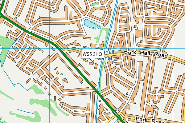 WS5 3HQ map - OS VectorMap District (Ordnance Survey)