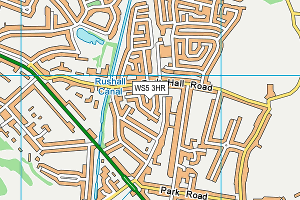 WS5 3HR map - OS VectorMap District (Ordnance Survey)