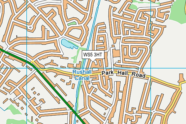 WS5 3HT map - OS VectorMap District (Ordnance Survey)