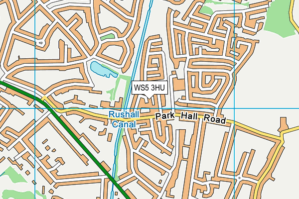WS5 3HU map - OS VectorMap District (Ordnance Survey)