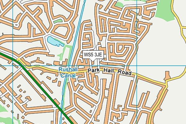 WS5 3JE map - OS VectorMap District (Ordnance Survey)