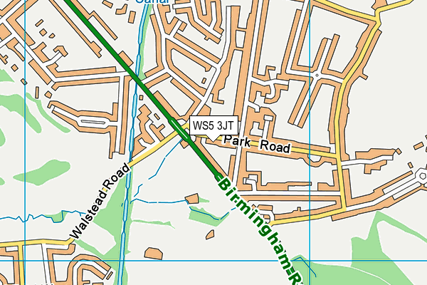 WS5 3JT map - OS VectorMap District (Ordnance Survey)