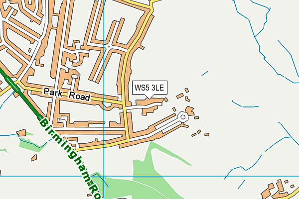 WS5 3LE map - OS VectorMap District (Ordnance Survey)