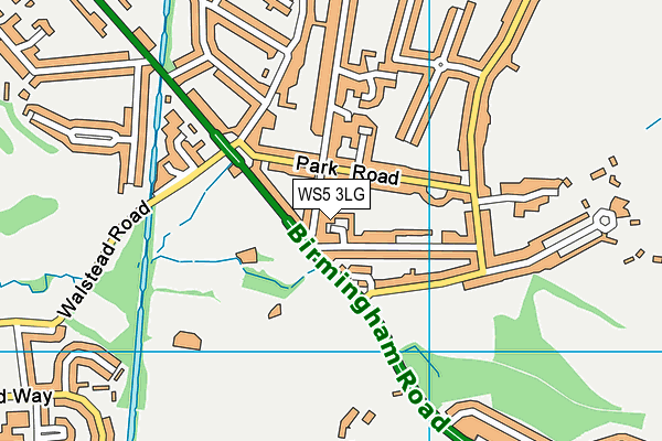 WS5 3LG map - OS VectorMap District (Ordnance Survey)
