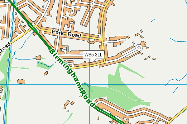 WS5 3LL map - OS VectorMap District (Ordnance Survey)