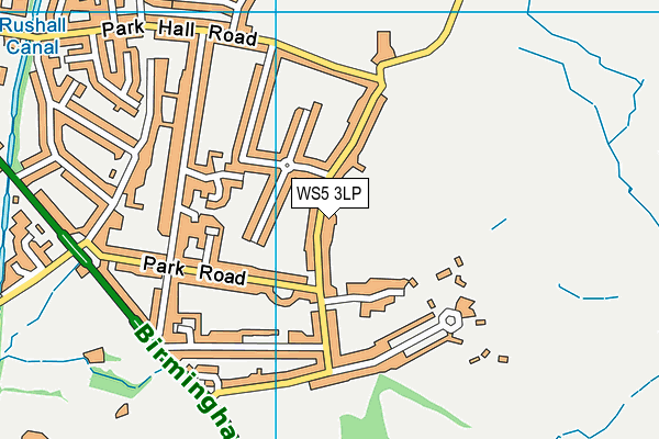 WS5 3LP map - OS VectorMap District (Ordnance Survey)