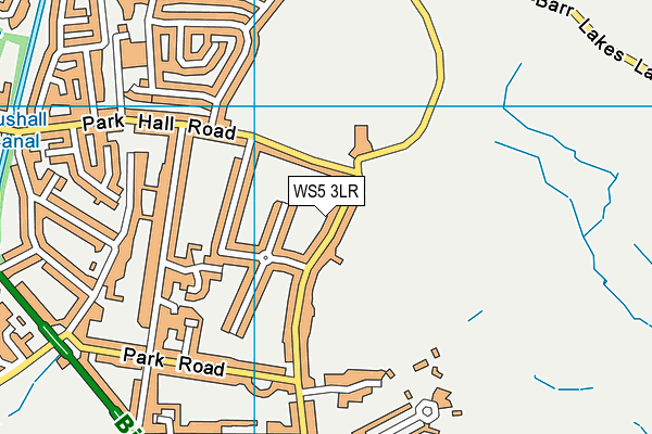 WS5 3LR map - OS VectorMap District (Ordnance Survey)