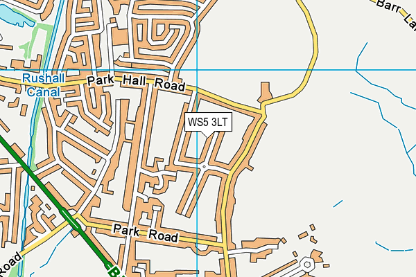 WS5 3LT map - OS VectorMap District (Ordnance Survey)