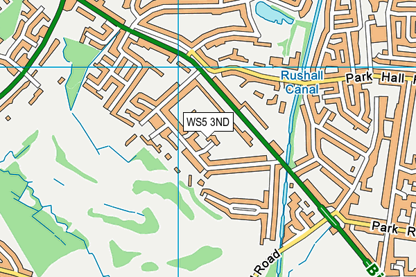 WS5 3ND map - OS VectorMap District (Ordnance Survey)