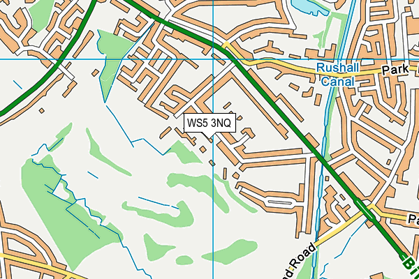WS5 3NQ map - OS VectorMap District (Ordnance Survey)