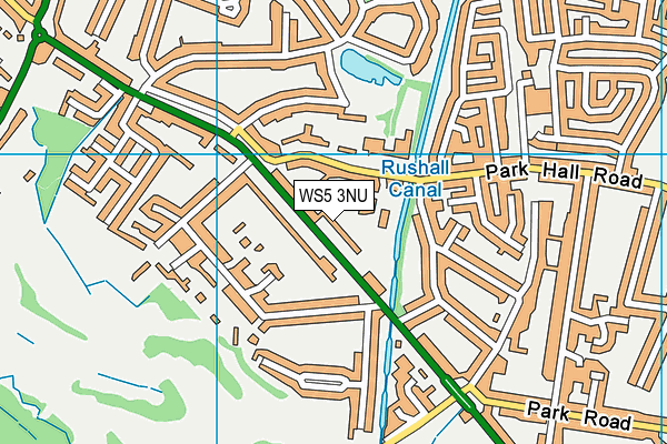 WS5 3NU map - OS VectorMap District (Ordnance Survey)