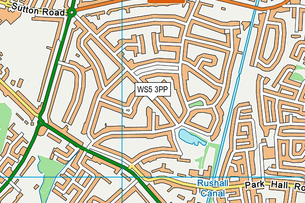 WS5 3PP map - OS VectorMap District (Ordnance Survey)