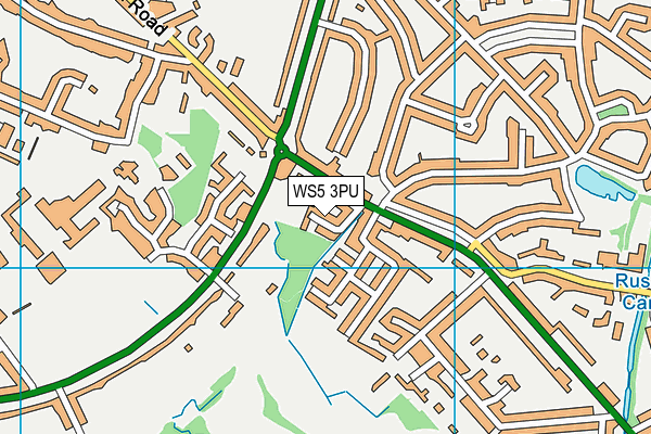 WS5 3PU map - OS VectorMap District (Ordnance Survey)