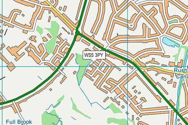 WS5 3PY map - OS VectorMap District (Ordnance Survey)