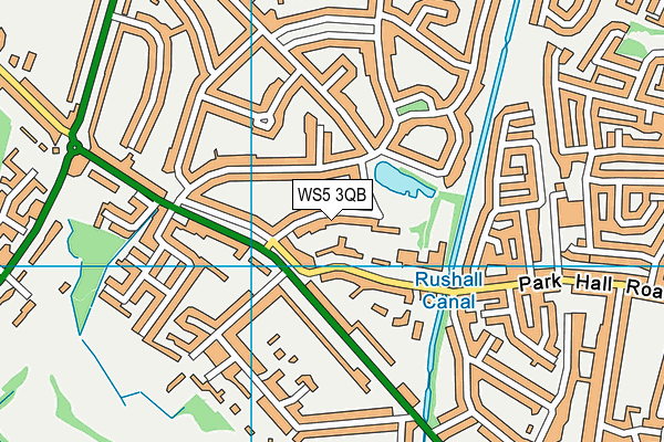 WS5 3QB map - OS VectorMap District (Ordnance Survey)