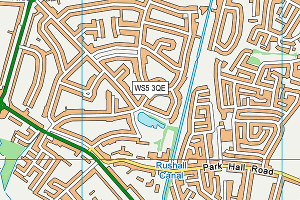 WS5 3QE map - OS VectorMap District (Ordnance Survey)