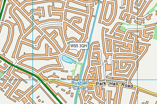WS5 3QH map - OS VectorMap District (Ordnance Survey)