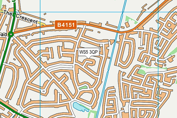 WS5 3QP map - OS VectorMap District (Ordnance Survey)