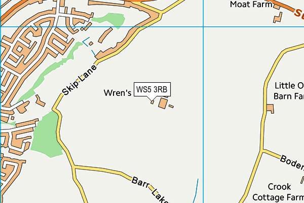 WS5 3RB map - OS VectorMap District (Ordnance Survey)