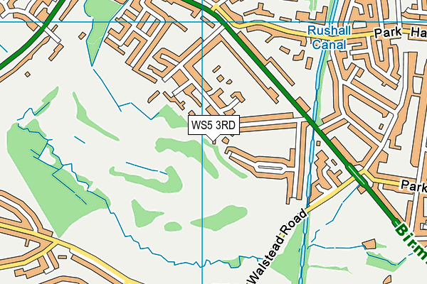 WS5 3RD map - OS VectorMap District (Ordnance Survey)