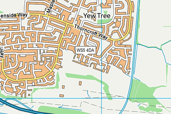 WS5 4DA map - OS VectorMap District (Ordnance Survey)