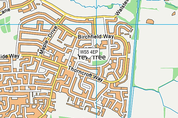 WS5 4EP map - OS VectorMap District (Ordnance Survey)