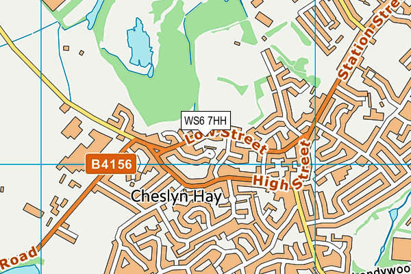 WS6 7HH map - OS VectorMap District (Ordnance Survey)