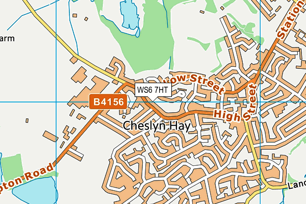 WS6 7HT map - OS VectorMap District (Ordnance Survey)