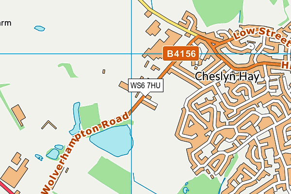 WS6 7HU map - OS VectorMap District (Ordnance Survey)