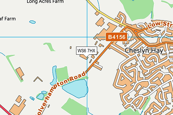 WS6 7HX map - OS VectorMap District (Ordnance Survey)