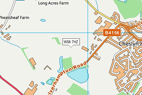 WS6 7HZ map - OS VectorMap District (Ordnance Survey)