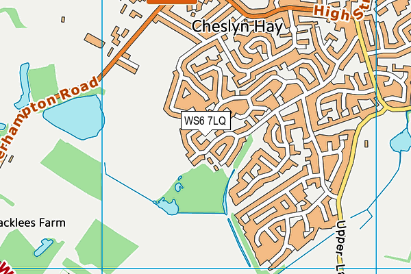 WS6 7LQ map - OS VectorMap District (Ordnance Survey)