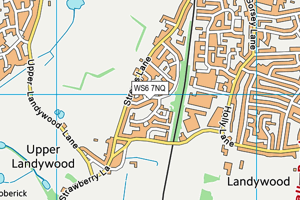 WS6 7NQ map - OS VectorMap District (Ordnance Survey)